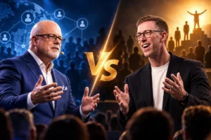Eric Worre contro Frazer Brookes: due scuole a confronto nel network marketing